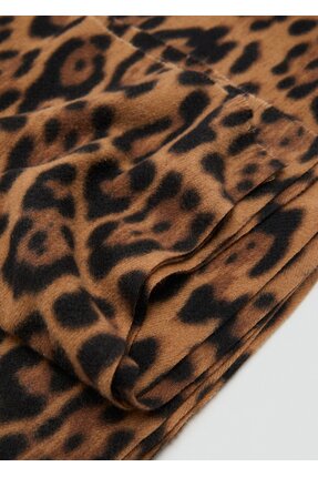 Leopar desenli atkı Image 0