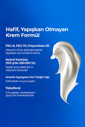 Vitamin A Kırışıklık Karşıtı Retinol Krem 50 g Image 3