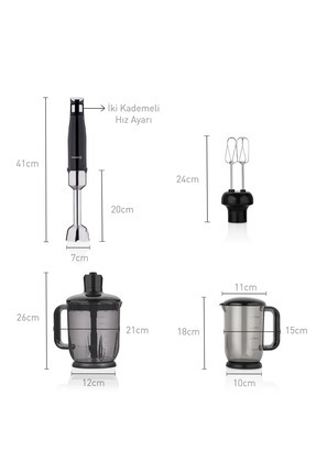 Performix Mega Siyah Blender Set A449 Image 1