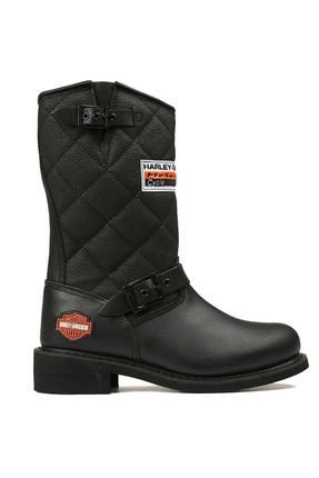 Laconia Black Deri Kadın Bot Image 4