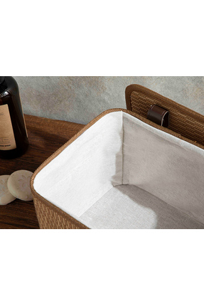 Gina Bambu Saklama Kutusu 28x20x18 Cm Açık Kahve Image 4