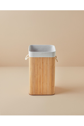 Fancy Katlanabilir Çamaşır Sepeti Bej Image 2