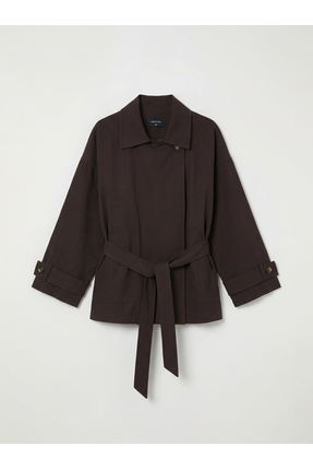 Çelebi Store'dan Kaliteli Parçalar Gömlek Roba Kuşaklı Bol Beden Kadın Ceket Image 0