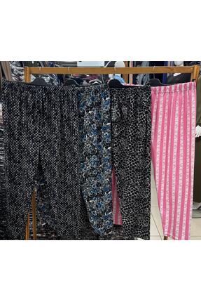 Yumoş Kadifemsi Süet desenli Battal Pijama Rahat Kalıp-Desen Kırmızı Mix Image 3