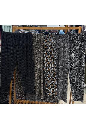 Yumoş Kadifemsi Süet desenli Battal Pijama Rahat Kalıp-Desen Kırmızı Mix Image 4