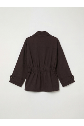 Çelebi Store'dan Kaliteli Parçalar Gömlek Roba Kuşaklı Bol Beden Kadın Ceket Image 1