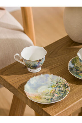 UZG STORE'dan Modern Parçalar Baskılı 2 Kişilik Porselen Kahve Fincan Takımı 90 ml Image 2