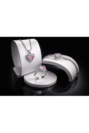 Kutuda 3 Lü Çelik Kolye Kalpli Yüzük Bileklik 14 Şubat Sevgililer Günü Hediyesi Image 0