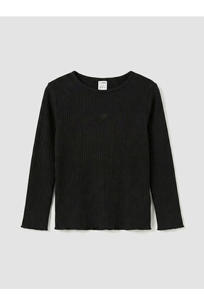 ESVAB • Modern & Seçkin Sıfır Roba Kalp Nakışlı Kız Çocuk T-shirt Image 1