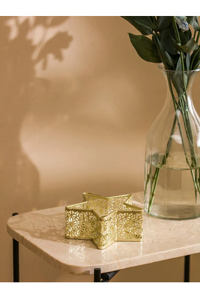 LCW HOME Sarı Yıldız Figürlü Mumluk Image 2