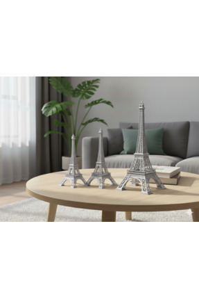 Eyfel Kulesi Dekoratif Obje - Mimari Dekor - Paris Temalı Hediye Image 2