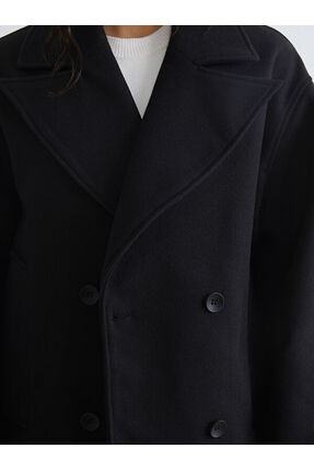 RMZ GİYİM FARKIYLA Kruvaze Roba Bol Dikim Kadın Kaşe Kaban Image 2