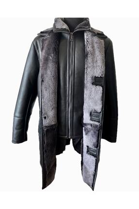 Jacob- Hakiki Kuzu Derisi Siyah Erkek Fonksiyonel Kaban Image 1