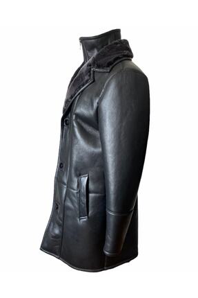 Jacob- Hakiki Kuzu Derisi Siyah Erkek Fonksiyonel Kaban Image 4