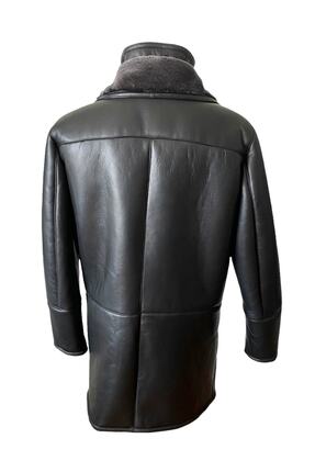 Jacob- Hakiki Kuzu Derisi Siyah Erkek Fonksiyonel Kaban Image 5