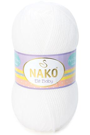 N.ako Elit Baby Anti Pilling Tüylenmeyen Bebek Ipi 208 Beyaz Image 0