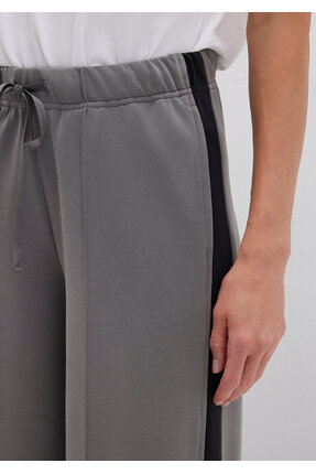 Şerit Detaylı (TENCEL™) Modal Gri Eşofman Altı 1011104-82577 Image 6