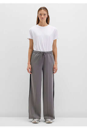 Şerit Detaylı (TENCEL™) Modal Gri Eşofman Altı 1011104-82577 Image 3