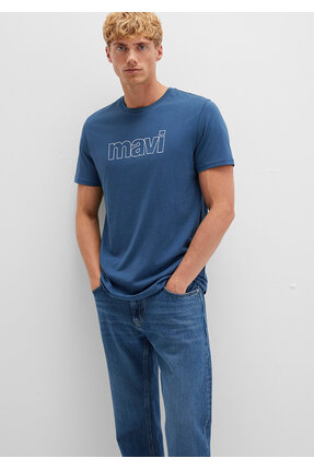 Logo Baskılı Tişört Slim Fit / Dar Kesim 065781-90609 Image 2