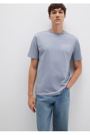 1991 Baskılı Tişört Loose Fit / Bol Rahat Kesim 0612908-86584 Image 2