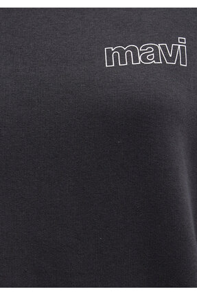 Logo Baskılı Antrasit Sweatshirt 1611656-82185 Image 7