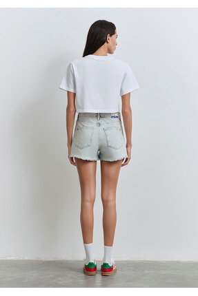 Cherry 90lar Buz Jean Şort 1410022-84423 Image 4