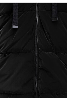 Kapüşonlu Siyah Şişme Mont 1110043-900 Image 7