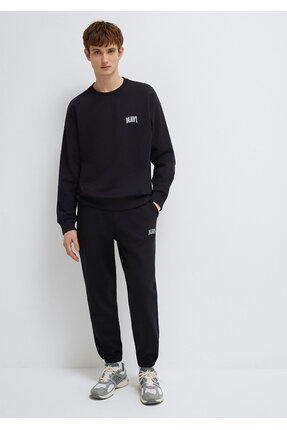 Logo Baskılı Siyah Sweatshirt 0611716-900 Image 1