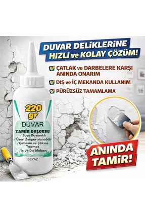 Duvar Tamir Dolgu Macunu Beyaz Macun Pratik Hazır Duvar Tamir Macunu Image 0