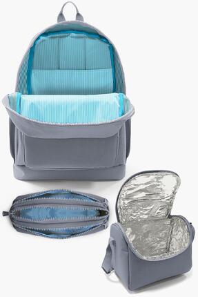 Kids Pembe Rengarenk Dondurma Desenli 3’lü Okul Çanta Seti SET0123731 Image 3