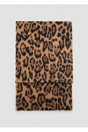 Leopar desenli atkı Image 2