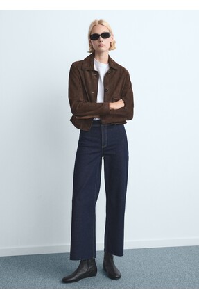 Catherin yüksek belli culotte jean pantolon Image 1