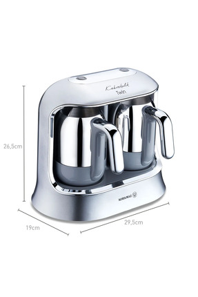 Kahvekolik Twin Kahve Makinesi Inox Krom A861-06 Image 1