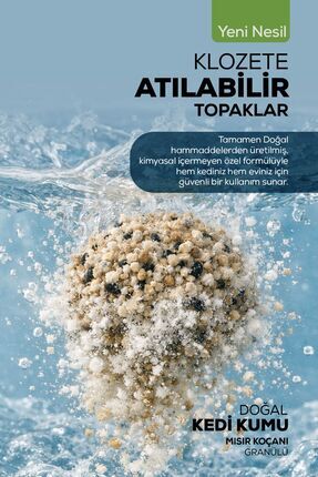 Mısır Koçanı Granülü Topaklaşan Doğal Kedi Kumu 8 Lt Image 1