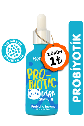 Kediler için Probiyotik Damla, Güçlü Sıvı Enzim Form, Suyuna veya Mamasına Image 0