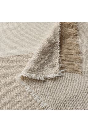 COZY ROOM - GUNNEMOR örtü, bej ve kahverengi, çift renk, 130x170 cm Image 0