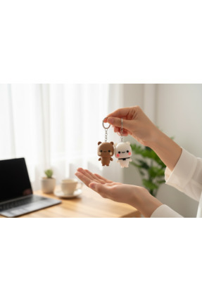 Dudu ve Bubu Çift Set Figür Anahtarlık Image 3