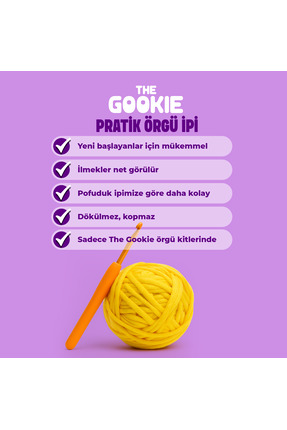 Kalp Amigurumi Örgü Öğrenme Kiti | Videolu Tığ Işi Amigurumi Kalp Örgü Seti Image 3