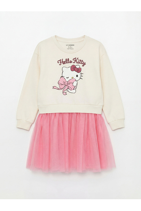 Çelebi Store'dan Kaliteli Parçalar Hello Kitty Baskılı Kız Çocuk Tütü Elbise Image 0