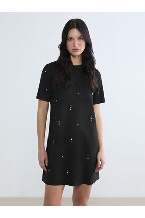 Çelebi Store'dan Kaliteli Parçalar Sıfır Roba Taşlı Mini Elbise Image 1