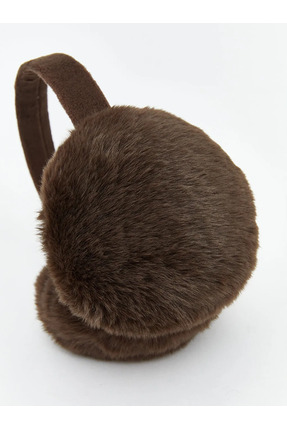 Kahverengi Kadın Pelüş Kulaklık Image 3