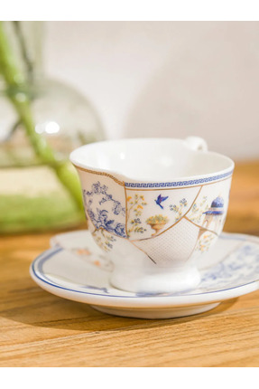 LCW HOME Karışık Baskılı 2 Kişilik Porselen Kahve Fincan Takımı 90 Ml Image 1