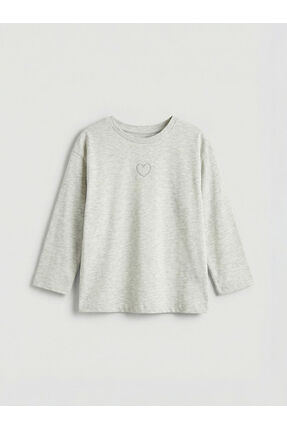 ESVAB • Modern & Seçkin Sıfır Roba Nakışlı Kız Çocuk T-shirt Image 1