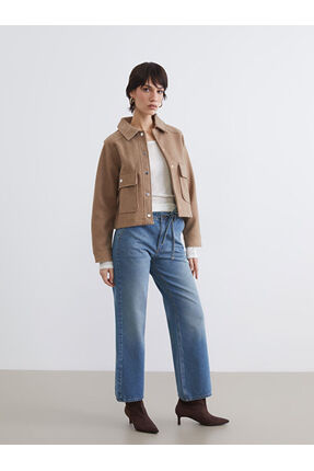 RMZ GİYİM FARKIYLA Gömlek Roba Kadın Kaşe Ceket Image 1