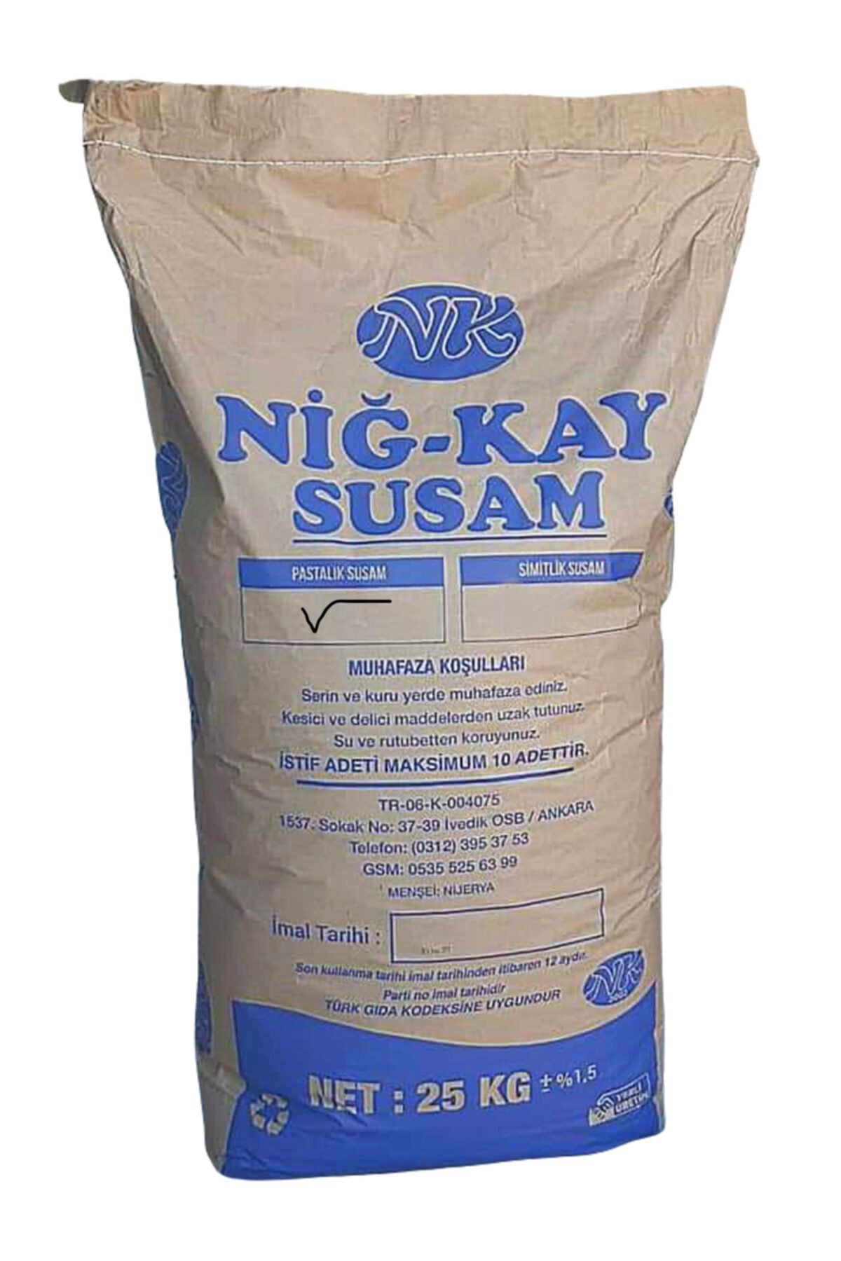 Niğ Kay 25 kg Pastalık Susam