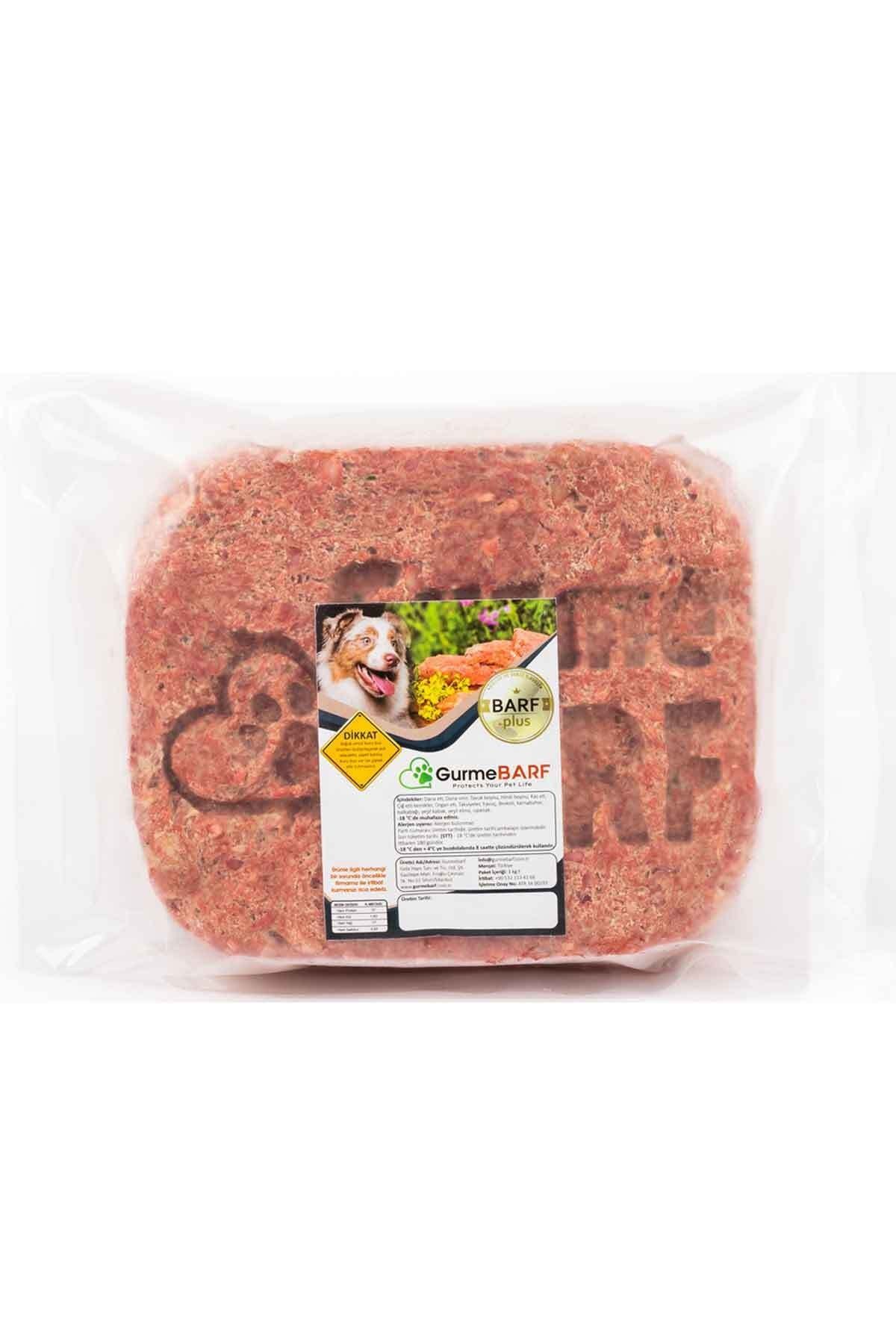 GURMEBARF BARF PLUS - 20 KG KÖPEK MAMASI - (1000 Gr’lık Porsiyonlar Halinde)