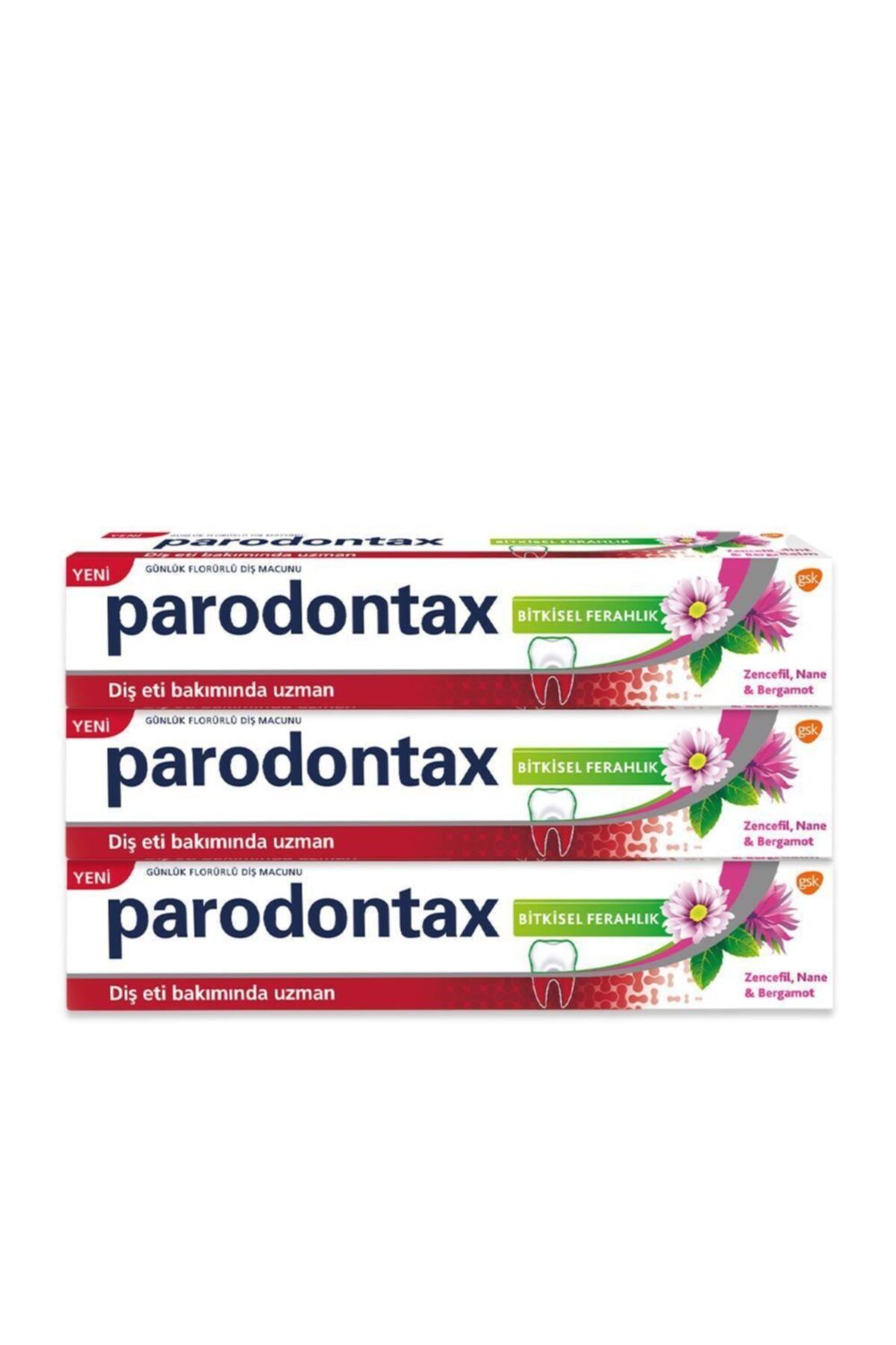 Parodontax Bitkisel Ferahlık 75 Ml X3'lü Paket