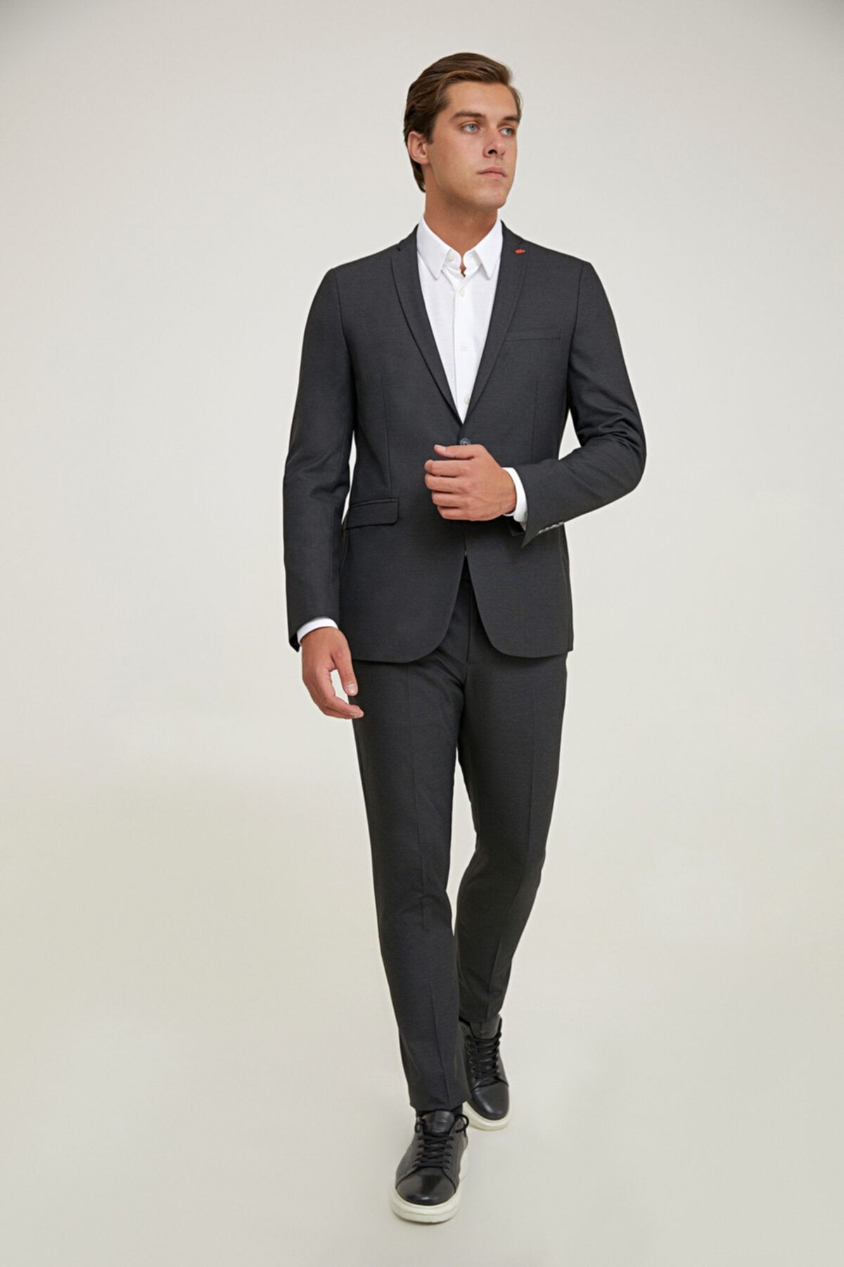 Twn Slim Fit Antrasit Takım Elbise