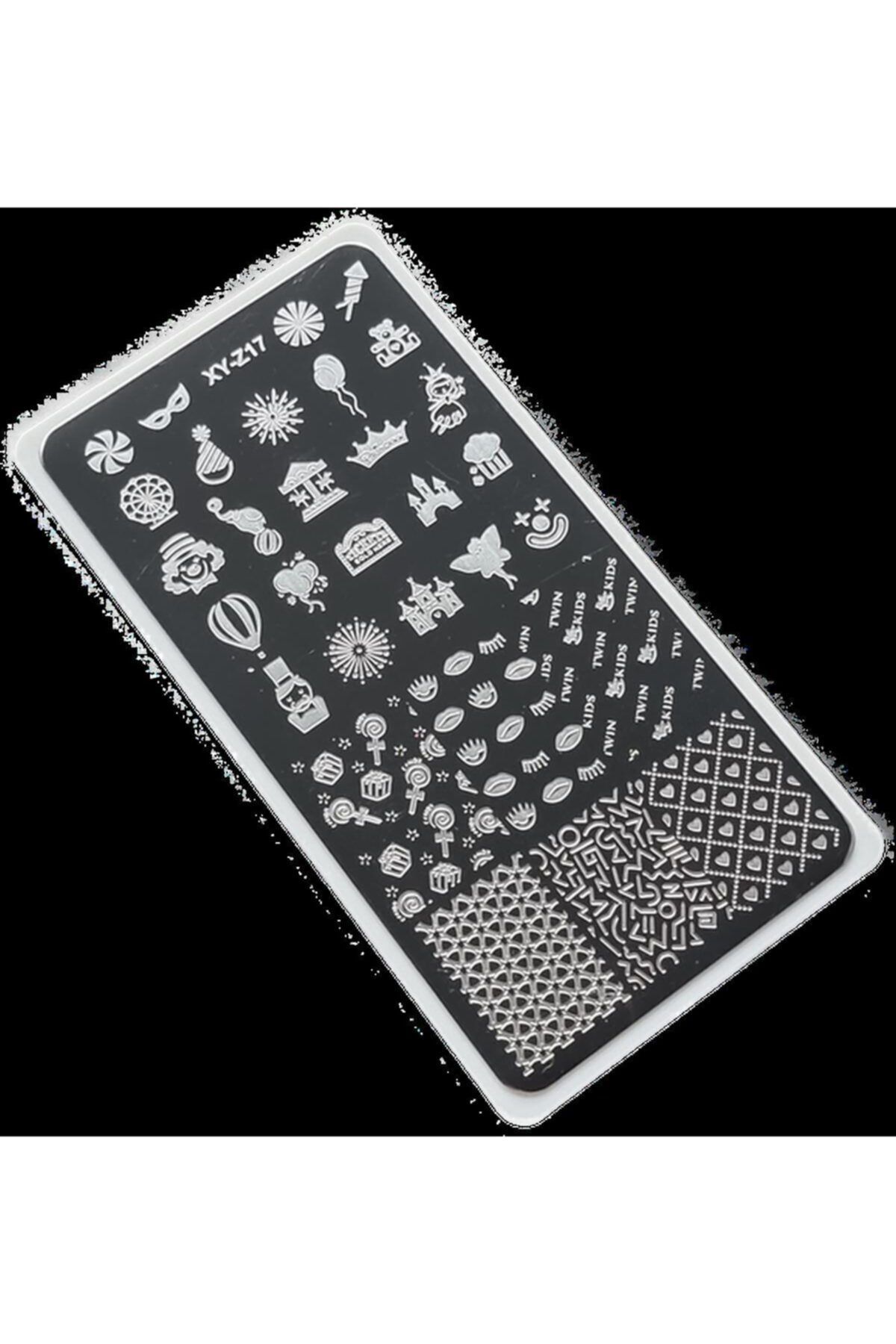 aba nails Nail Art Stamping Baskı Plakası