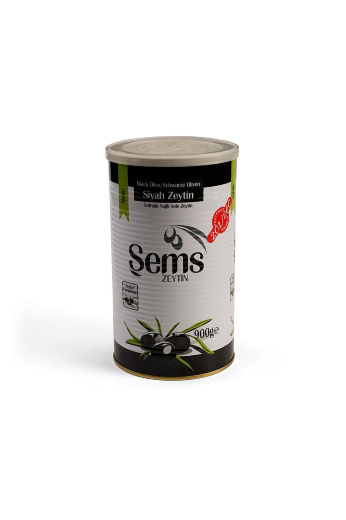 Şems Zeytin Şems 231-260 Kalibre Lux Özel Siyah Zeytin 900g